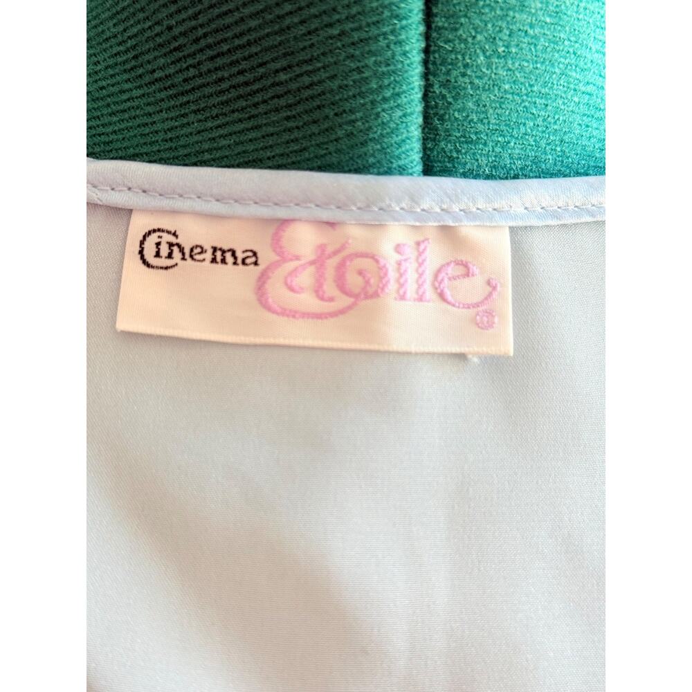 Vintage Light Blue Satin Lace Lingerie Set Medium Texsheen Cinema Etoile - Picture 10 of 16